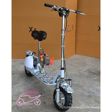 Baratos de 2 ruedas de gas de ruedas pie Scooter para la venta Et-GS010